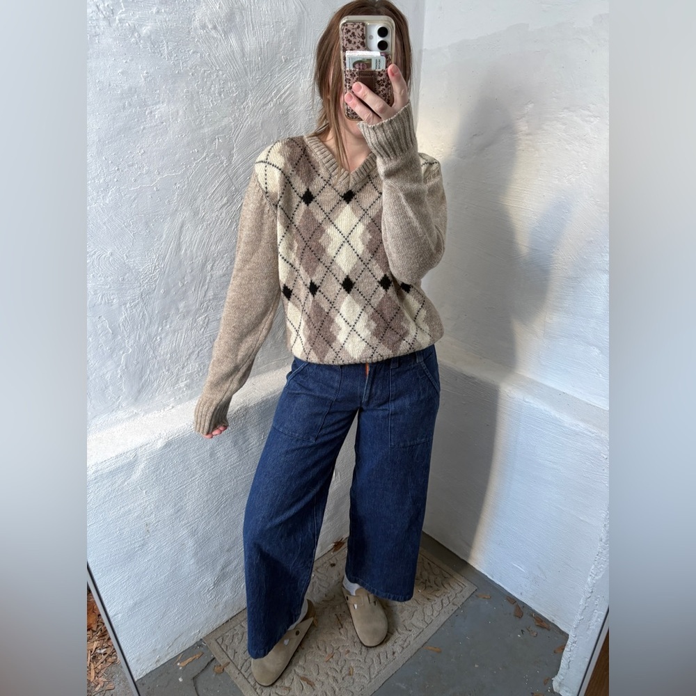 vintage McGregor argyle V-neck sweater - Picture 4 of 13